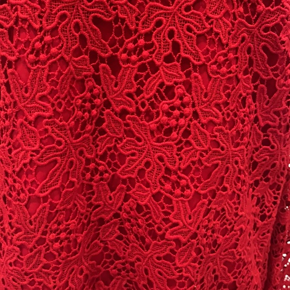 Talbots crimson holiday top - Picture 2 of 4